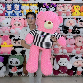 GẤU BÔNG TEDDY KHỔ VẢI 1M2 CAO 1M THÚ NHỒI BÔNG TEDDY