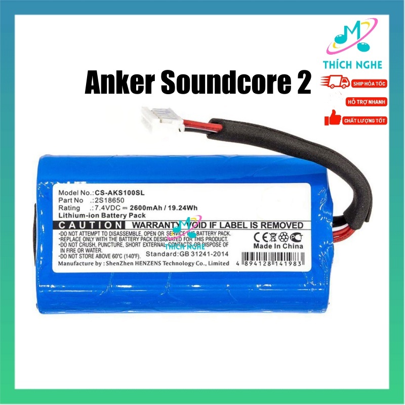 in Anker SoundCore Boost CS-AKS100SL- Thay pin Anker SoundCore Boost có dung lượng cao 3500mah - thí