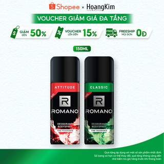  Xịt Khử Mùi Toàn Thân Nam Romano Attitude Classic 150ml 