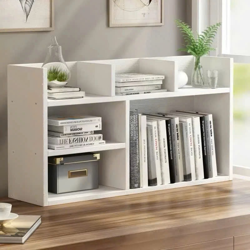 Kệ sách gỗ để bàn mini lắp ghép dễ dàng,Kệ gỗ văn phòng để tài liệu hồ sơ bàn làm việc đa năng ND03 | BigBuy360 - bigbuy360.vn