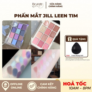 (HOẢ TỐC) Bảng Phấn Mắt Bắt Sáng 12 Ô JILL LEEN Trái Tim