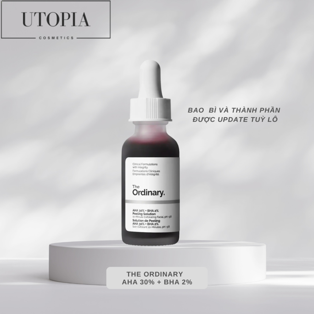 Tẩy da chết The ordinary peeling AHA 30% + BHA 2% Peeling Solution