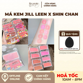 (HOẢ TỐC) Má Hồng Kem Ẩm Mịn Căng Bóng JILL LEEN x Shin Chan Chữ Nhật