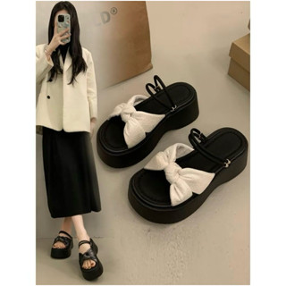 (TĂNG SIZE) Sandal/Dép nơ phối quai cách điệu đế xuồng kiểu dáng mới đi học đi chơi siêu xinh ( N01)