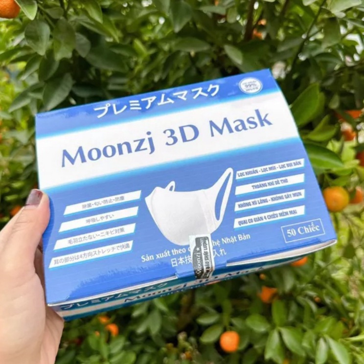Khẩu trang 3D công nghệ dập Nhật Bản an toàn được kiểm tra hàng