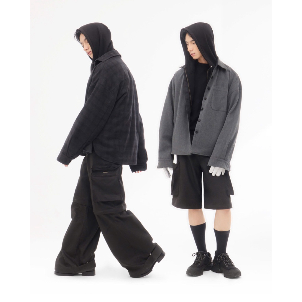 PROJECT 95 - ÁO KHOÁC 2 TRONG 1 FORM OVERSIZE - PLAID "2 IN 1" REVERSIBLE JACKET