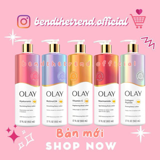 [AUTH-ĐỦ BILL] SỮA DƯỠNG THỂ OLAY COLLAGEN, VITAMIN C, B3 FIRMING & HYDRATING