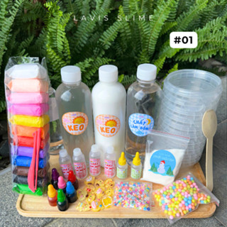  Lavis Slime - BỘ KIT LÀM SLIME ĐẦY ĐỦ 52 MÓN 