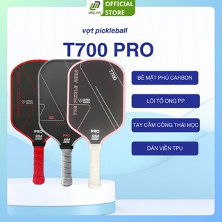 Vợt Pickleball Carbon T700 mặt vợt phủ carbon khối lượng siêu nhẹ mặt nhám bám bóng - PK07