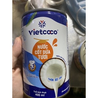 Nước Cốt Dừa Nguyên Chât 22% - Vietcoco 400ml ( 1 THÙNG 24 HỘP)