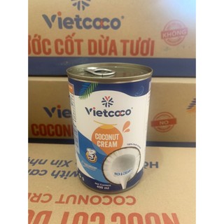 Nước Cốt Dừa Nguyên Chât 22% - Vietcoco 400ml ( 1 THÙNG 24 HỘP)