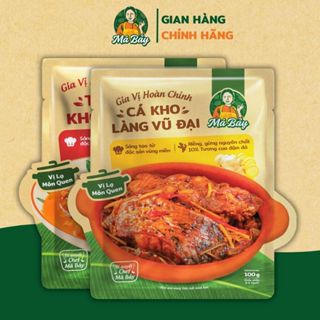 Set 2 gia vị kho hoàn chỉnh Má Bảy tôm kho tàu cá kho làng Vũ Đại tiện lợi chuẩn cơm nhà