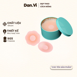 Miếng Dán Ti Silicon Sử Dụng Nhiều Lần Hộp Xanh 5 Cặp Nhũ Hoa Tàng Hình Siêu Dính Dan.Vi 999