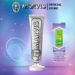 Kem Đánh Răng MARVIS Whitening Mint 85ml Giúp Làm Trắng, Thơm Miệng Và Đánh Bay Mảng Bám - Marvis