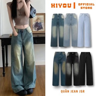Quần Jean Ống Suông Nữ, Quần Bò Mềm Ống Suông HiYou, Quần Jean Thụng Cao Cấp, 8 Màu Hot Hit JSRG