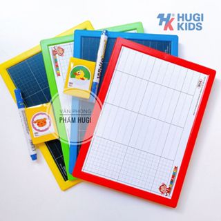 Bảng Bộ WinQ 2 Mặt – Viết Phấn Và Bút Lông, Kèm Bút Lông & Khăn Lau, Dụng Cụ Học Tập Tiện Lợi Cho Học Sinh