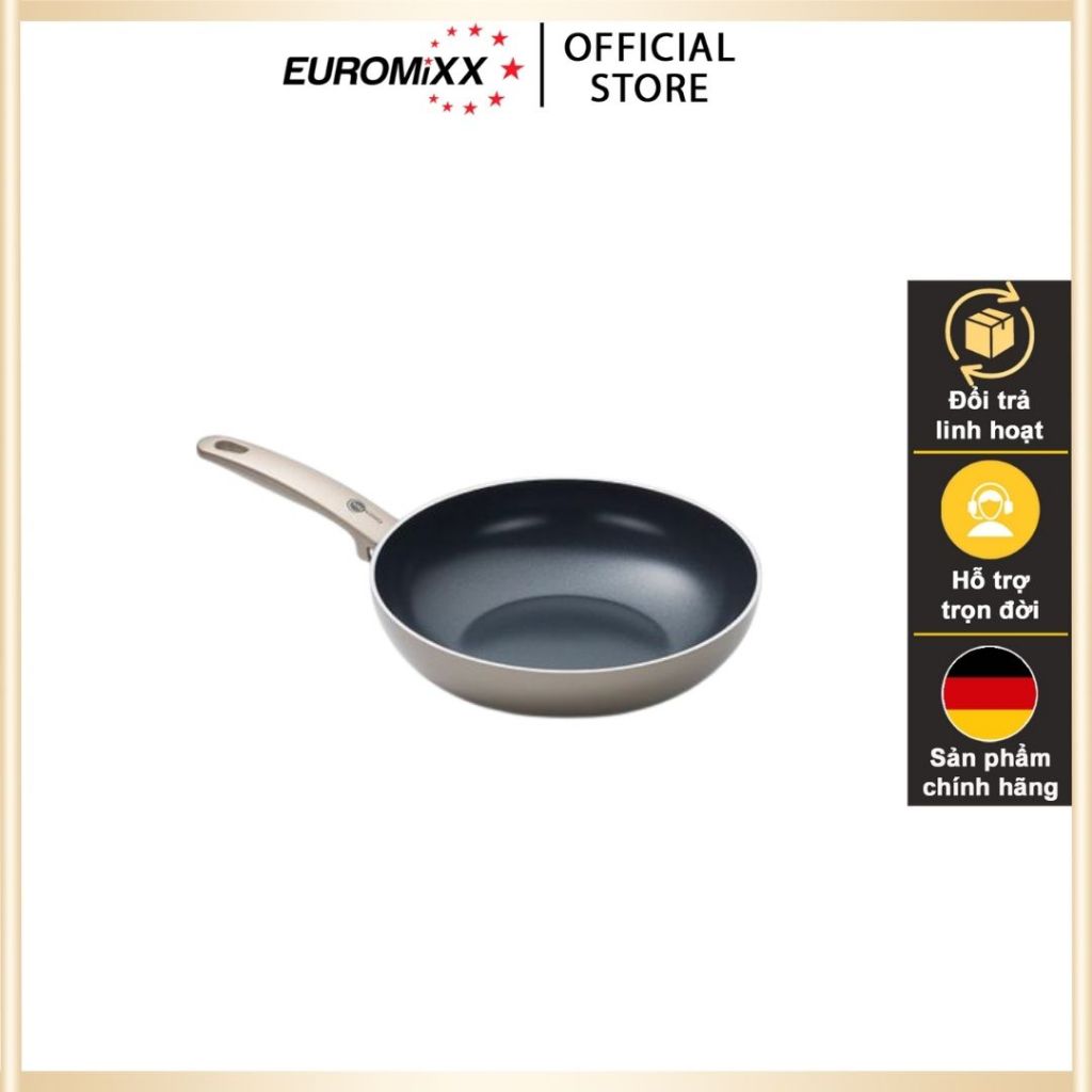 Chảo chống dính Greenpan 24, 28cm sâu lòng, chảo chống dính cho bếp từ chiên rán phủ gốm siêu bền, t
