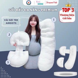 Gối Ôm Bầu Đa Năng Easy MOM Premium 2in1 Tích Hợp Gối Cánh Tiên Và Gối Ôm Cho Bà Bầu Giảm Đau Lưng Hỗ Trợ Giấc Ngủ