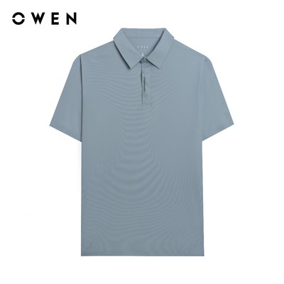 Owen - Áo polo Body Fit APV253605 màu Xám nhạt chất liệu Nylon spandex