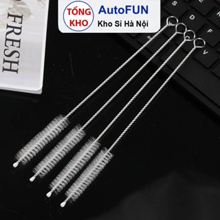 SET 10 Chổi Cọ Ống Hút Inox, Que Cọ Ống Hút Bình Nước Dài 18-23cm