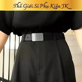  Thắt Lưng Unisex Cá Tính Mặt Khoá Kim Loại  – Thiết Kế Basic Bản To Năng Động Cho Cả Nam Và Nữ  339pu  