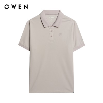 Owen - Áo polo Body Fit APV253664 màu Hồng nhạt chất liệu Café