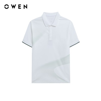 Owen - Áo polo Body Fit APV253660 màu Trắng chất liệu Café
