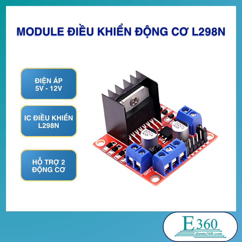 Module Điều Khiển Động Cơ L298N