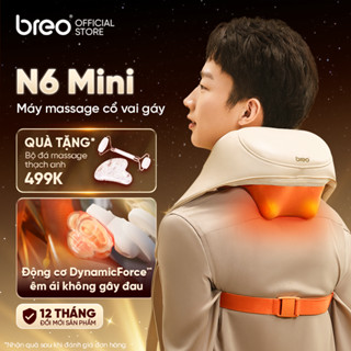 [VOUCHER 300K] Máy Massage Cổ Vai Gáy BREO N6 Mini - Xoa Bóp Êm Ái Không Gây Đau - Con Lăn Silicon Mềm