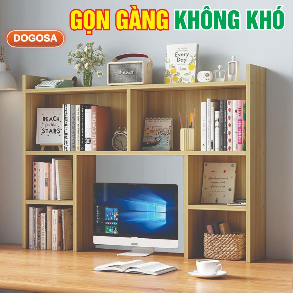 KỆ SÁCH BÀN HỌC NHIỀU Ô - GIÁ SÁCH BÀN HỌC NHIỀU TẦNG CHO HỌC SINH SINH VIÊN