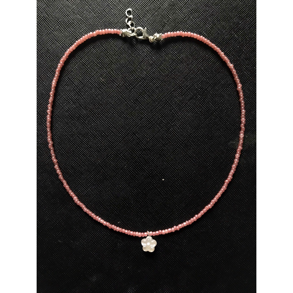 [Oceania] Vòng cổ hoa đậu đỏ handmade basic