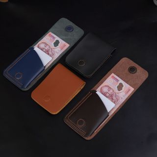 Ví sen 3 mini da bò thật làm thủ công handmade nhỏ gọn tiện lợi 2025 hít nam châm chắc chắn V2