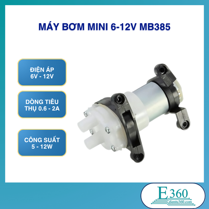 Máy Bơm Mini 6 - 12V MB385