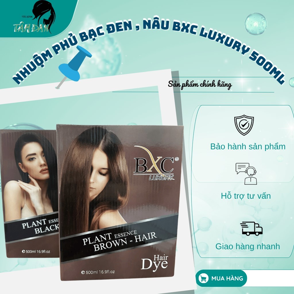 NHUỘM THẢO DƯỢC  ĐEN , NÂU BXC LUXURY 500ML