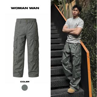 Quần Hộp Nam Nữ Kaki Túi Hộp Dáng Rộng Phong Cách Cargo Streetwear Unisex - WOMAN WAN