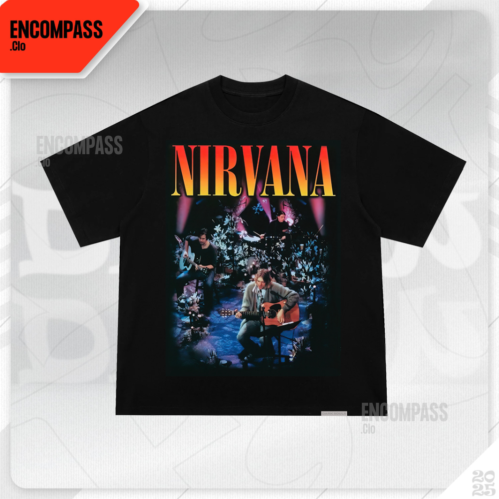 Áo Thun NIRVANA - Áo Thun Chất, Áo Phông, Unisex, Áo Thun Form Rộng, Streetwear - Encompass Clo