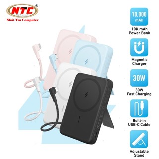 Pin sạc dự phòng không dây Anker Zolo A1685 10000mAh, Cáp TypeC / USB-C PD 30W, Sạc Magsage 15W