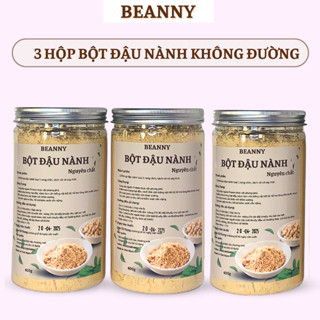 Combo 3 Hộp Bột Đậu Nành Nguyên Chất 100% BEANNY Siêu Thơm, Date Mới, Tốt Cho Sức Khỏe