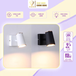 Đèn Rọi Tường EG Lighting Decor NN220 - Đầu Đèn Xoay 360 Độ - Ánh Sáng Vàng - Trang Trí Đầu Giường Đọc Sách Phòng Ngủ -