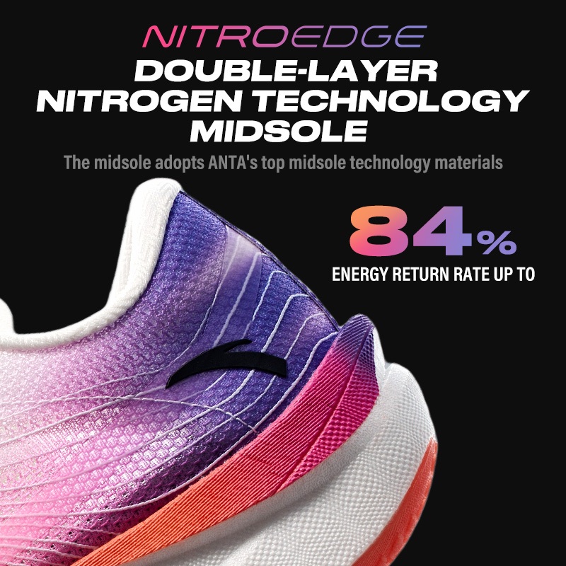 [Marathon 20KM+] ANTA Giày chạy thể thao nam C202 6 NITROEDGE Giày chạy bộ chuyên nghiệp, giày chạy 1124D5570 | BigBuy360 - bigbuy360.vn
