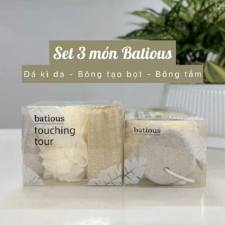 Set bông tắm xơ mướp 3 món