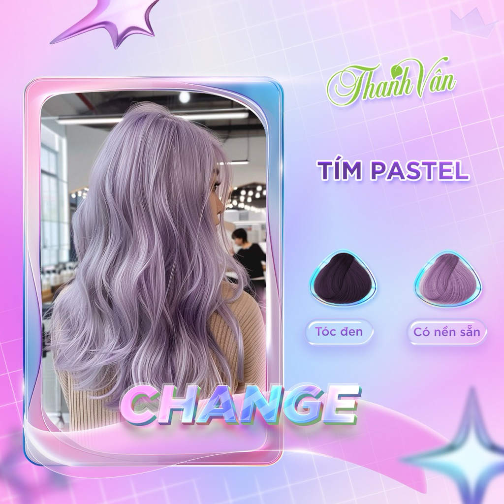 Tím Pastel - Nền tẩy