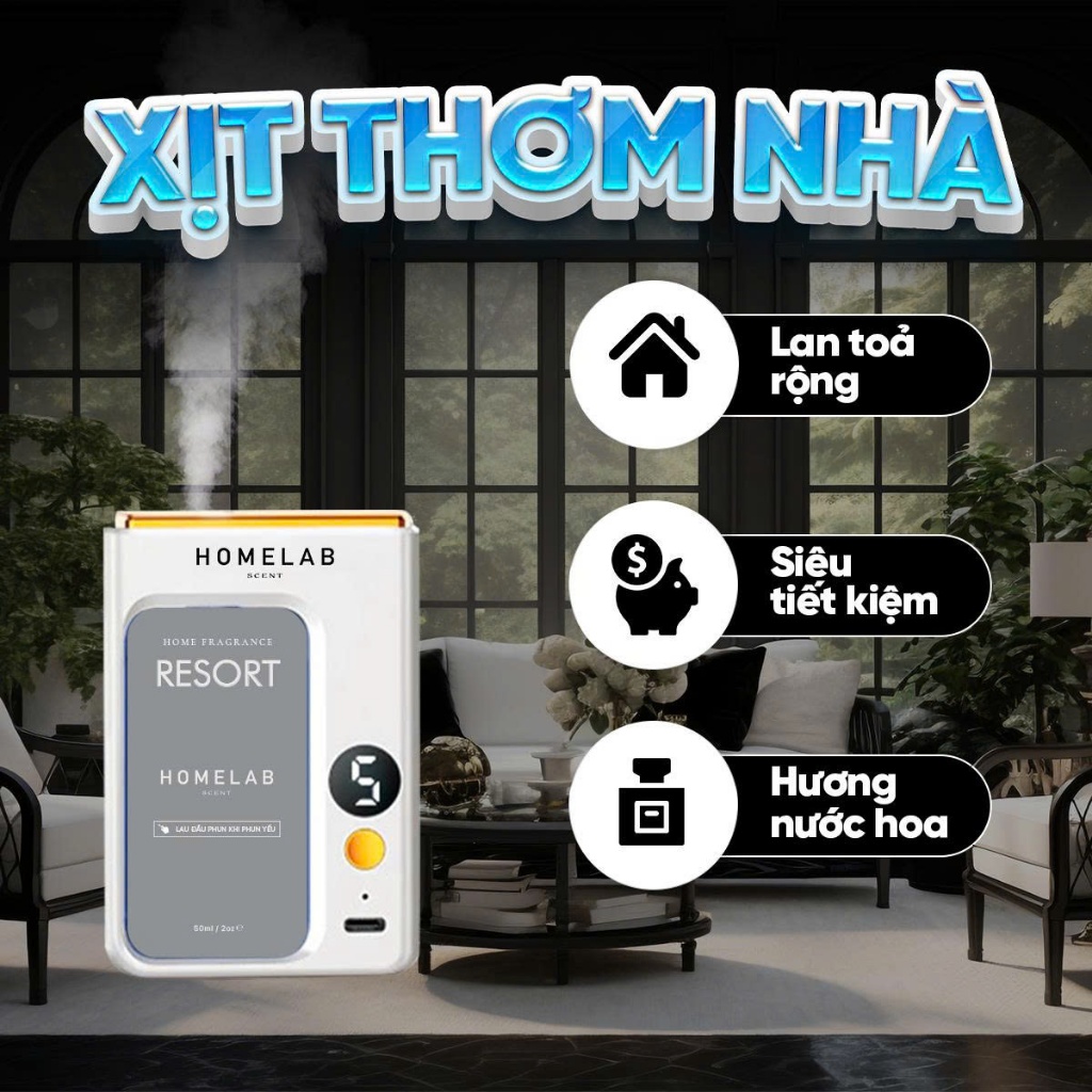 Máy Xịt Tạo Hương Thơm - Máy Khuếch Tán Tinh Dầu Dùng Cho Phòng Vệ Sinh, Bàn Làm Việc, Phòng Diện Tích Nhỏ