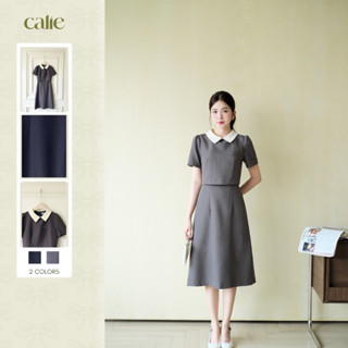 Váy nữ giả set chất liệu mềm mát, form basic dễ mặc, che khuyết điểm tốt, tôn dáng thời trang nữ Calie VA464