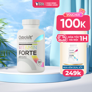 Vitamin Tổng Hợp Ostrovit Vit&Min Forte 90 Viên Chính Hãng Tăng Sức Đề Kháng, Hệ Miễn Dịch, Giảm Stress