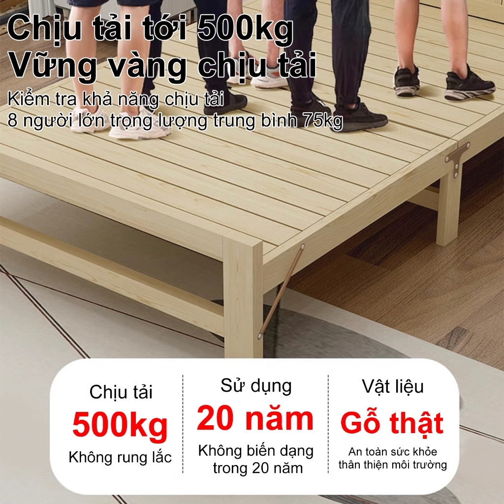 XUXU 🔥Giường Gấp Gỗ Tự Nhiên Cao Cấp  Đẹp Mắt, Thoải Mái, Chịu Lực Vượt Trội | BigBuy360 - bigbuy360.vn