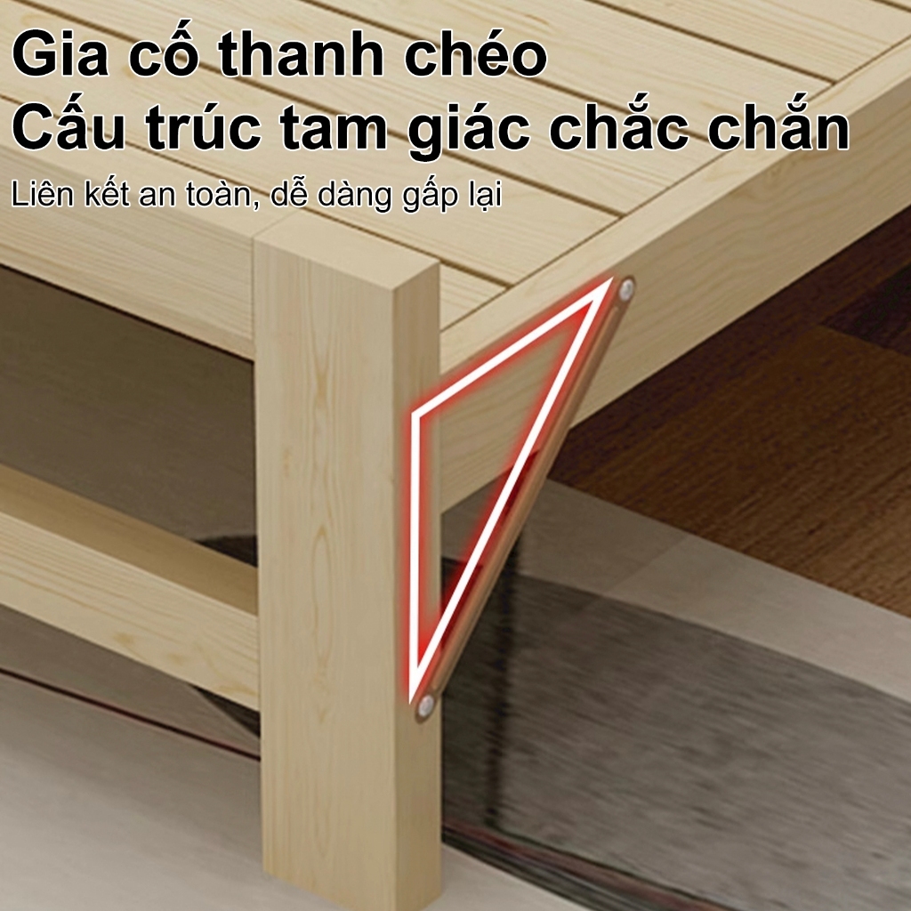 XUXU 🔥Giường Gấp Gỗ Tự Nhiên Cao Cấp  Đẹp Mắt, Thoải Mái, Chịu Lực Vượt Trội | BigBuy360 - bigbuy360.vn