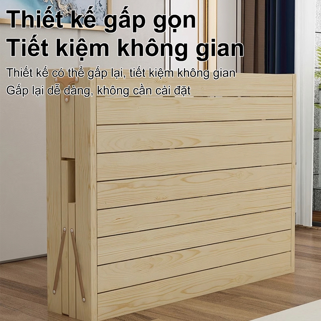 XUXU 🔥Giường Gấp Gỗ Tự Nhiên Cao Cấp  Đẹp Mắt, Thoải Mái, Chịu Lực Vượt Trội | BigBuy360 - bigbuy360.vn
