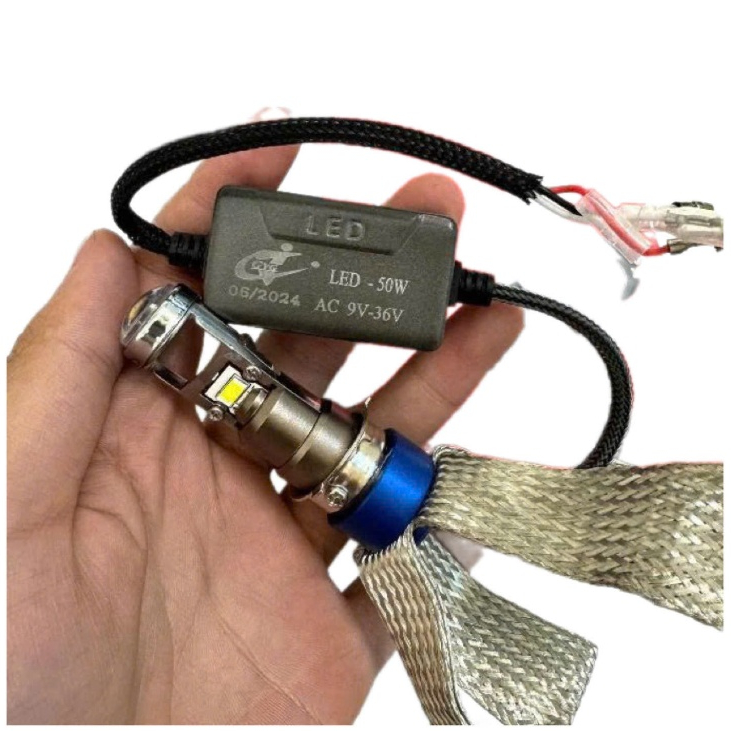 Đèn led bi mini tí hon M8 chân M5,H4 mẫu bi cầu cực xịn NT.RangCing