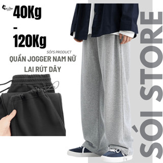 40-105kg Quần Nam Nữ Dây Rút Thời Trang Bigsize Sói Unisex Jogger Thu Đông - MÃ 01